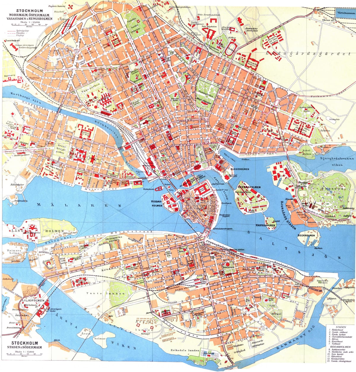kort af kungsholmen Stokkhólmi