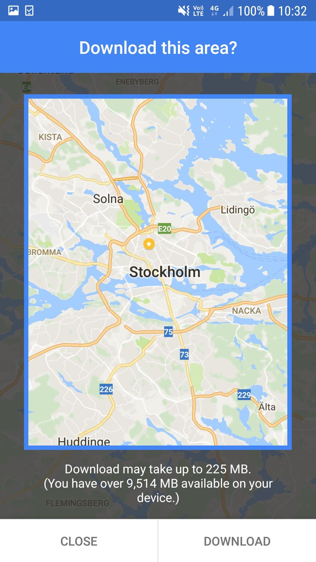 ótengdur kort Stokkhólmi