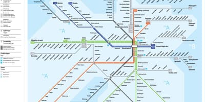 Kort af Stokkhólmi flutning