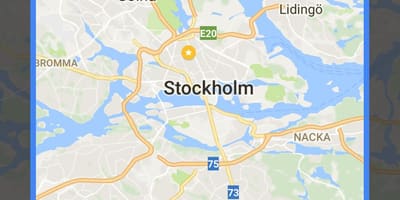 Ótengdur kort Stokkhólmi